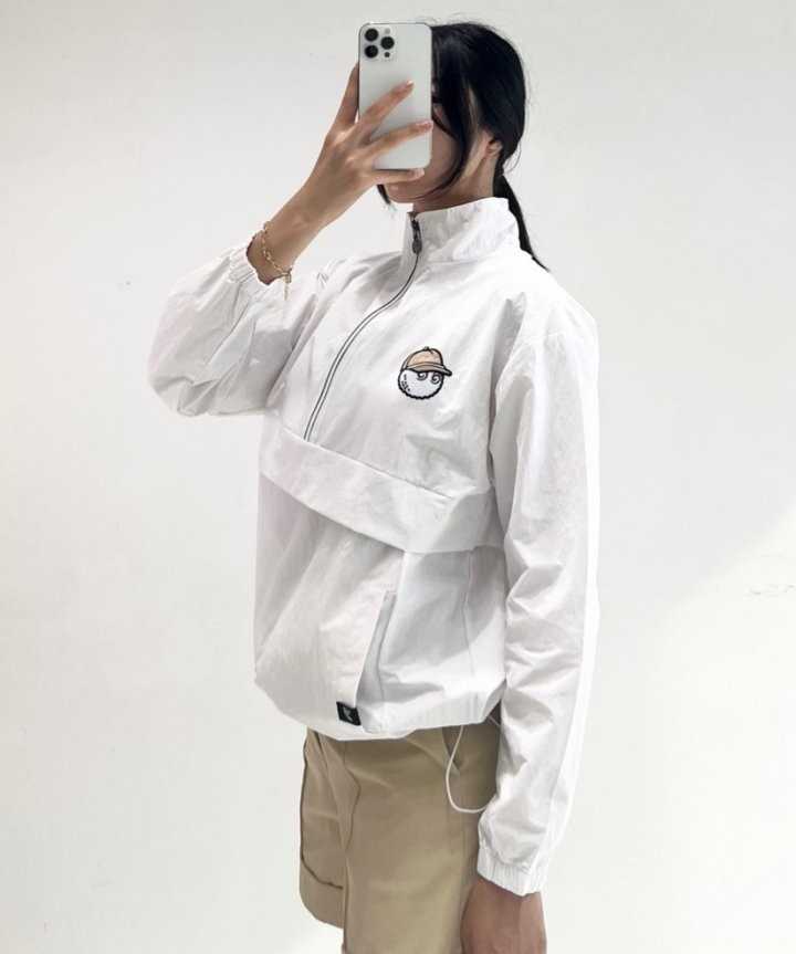 말본 여성 지퍼 포인트 집업(3color)