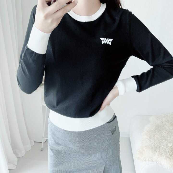 PXG 여성 울 배색 니트(2color)