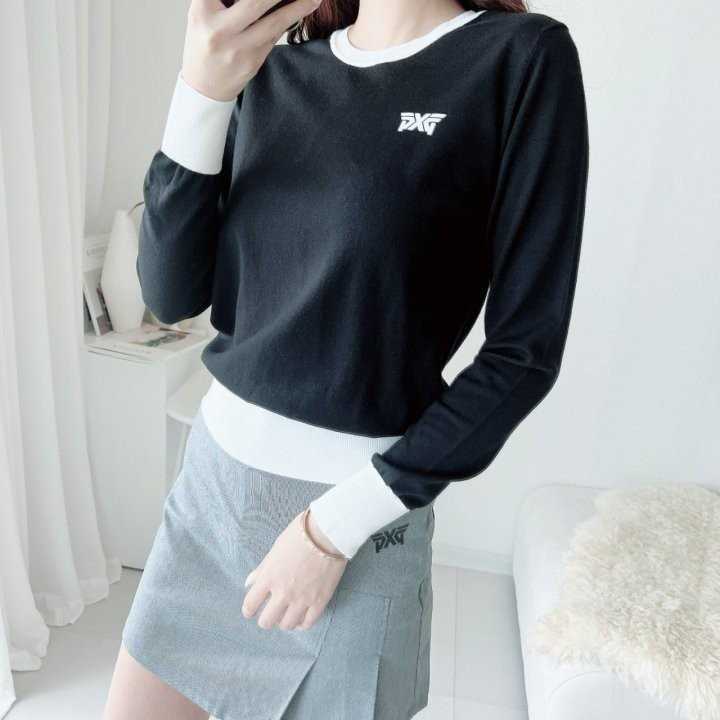 PXG 여성 울 배색 니트(2color)
