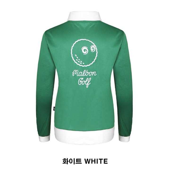 말본 버킷 패치 배색 긴팔 카라티(2color)