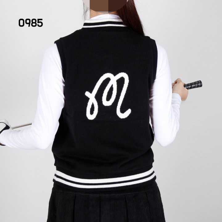 말본 여자 0985 빅로고 베스트 조끼(3color)