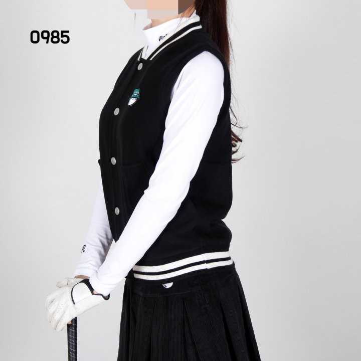 말본 여자 0985 빅로고 베스트 조끼(3color)
