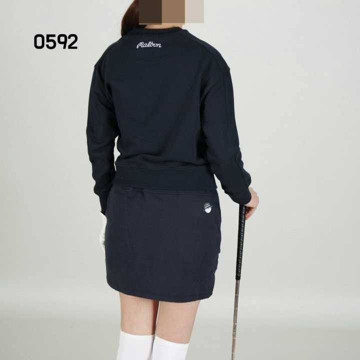 말본 여자 0592 버킷 크루넥 맨투맨 스커트 세트(3color)