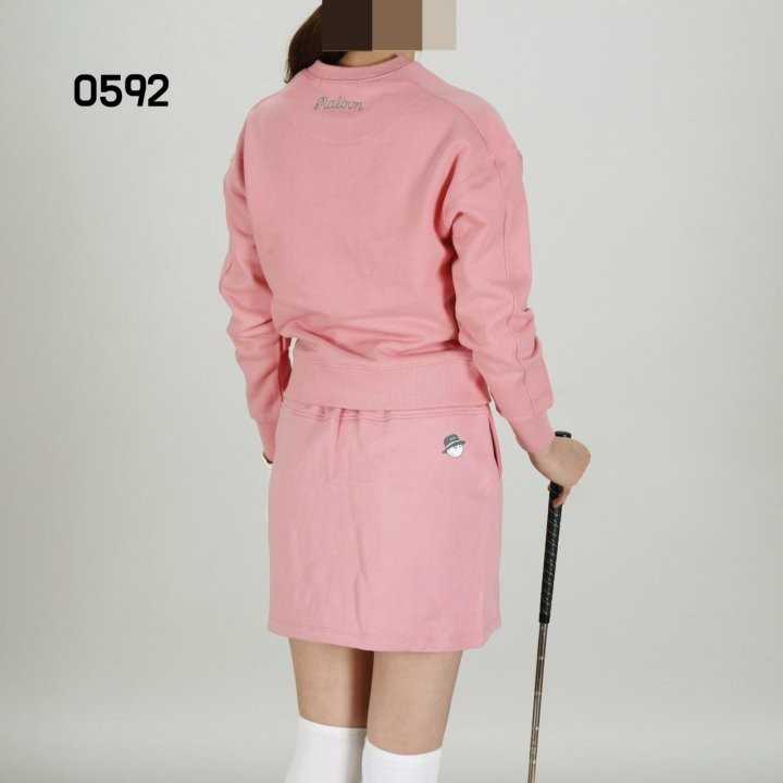 말본 여자 0592 버킷 크루넥 맨투맨 스커트 세트(3color)