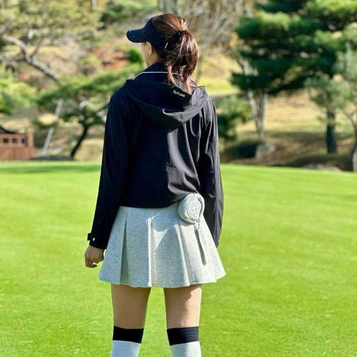 지포어 컬러 라인 후디 봄버 점퍼