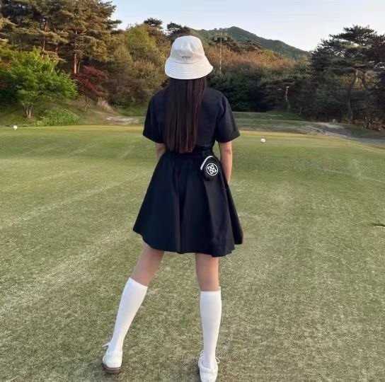 지포어 여성 쇼트 슬리브 포켓원피스(2color)