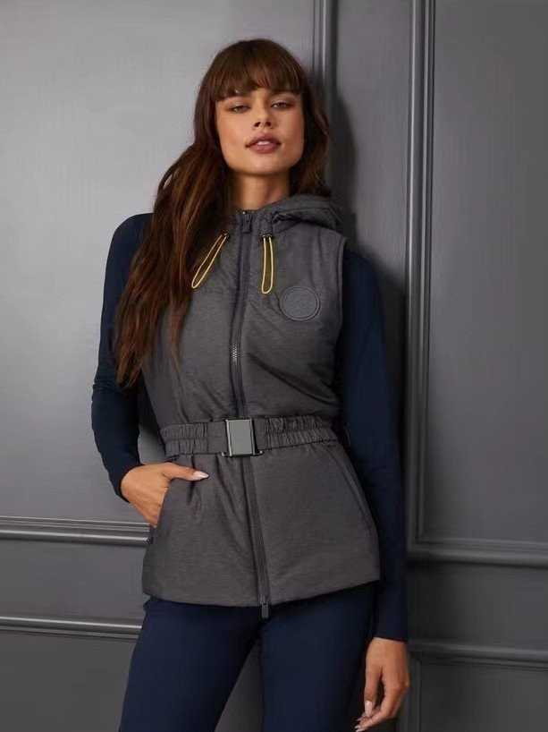 지포어 여성 MERINO WOOL LINED QUILTED NYLON HOODED PUFFER VEST