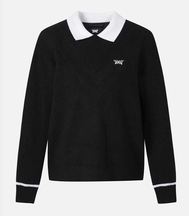 PXG 여성 겨울 윈드프루프 카라 스웨터(2color)