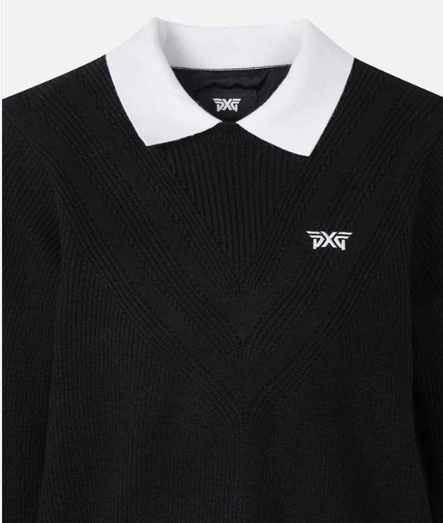 PXG 여성 겨울 윈드프루프 카라 스웨터(2color)