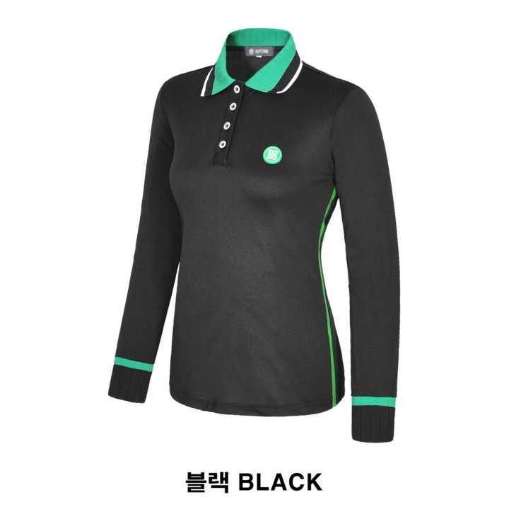지포어 여성 컬러 피케 PK 긴팔 카라티(2color)