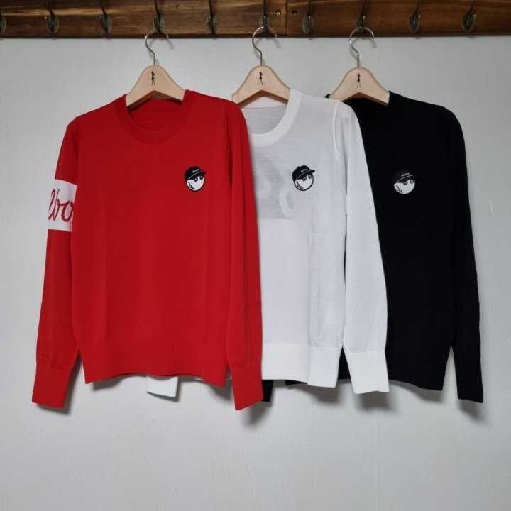 말본 여성 버킷라운드 스웨터(3color)
