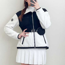 G/FORE 지포어 벨트 컬러 블럭 누빔 플리스 점퍼