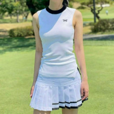 PXG 우먼 베이직 하이넥 니트 썸머 베스트
