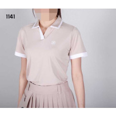 지포어 여자 1141 V트임 반팔 카라티(2color)