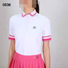 지포어 여자 0538 배색 반팔 카라티(2color)