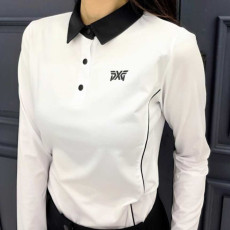 PXG 여성 라인 배색 PK 셔츠 펀칭 투어 셔츠(3color)