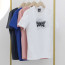 PXG 남여공용 여름 그래픽 라운드 넥 숏 슬리브 티셔츠(4color)