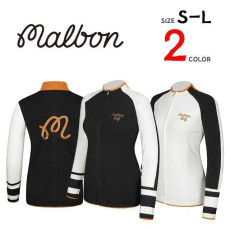 말본 여성 코어 자수 로고 니트 풀집업(2color)