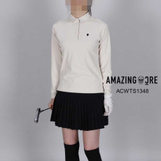 어메이징크리 여자 ACWTS1348 매장판 기모 에센셜 카라티(2color)