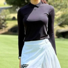 PXG 우먼 썸머 BACK ZIP 쿨 롱슬리브 티셔츠(2color)