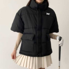 PXG 여성 골프 하이넥 반팔패딩(2color)