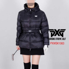 PXG 여자 PXWSK1063 윈터 덕다운 벨트 패딩 점퍼
