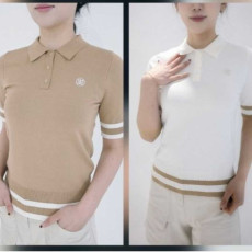 지포어 여성 썸머 골지 카라 스웨터(3color)