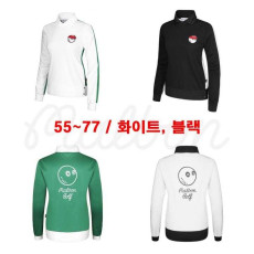 말본 버킷 패치 배색 긴팔 카라티(2color)